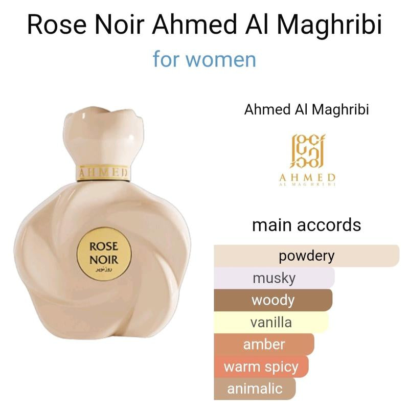 Rose Noir By Ahemd Al Maghribi EDP 75ml-Unisex-LongLasting