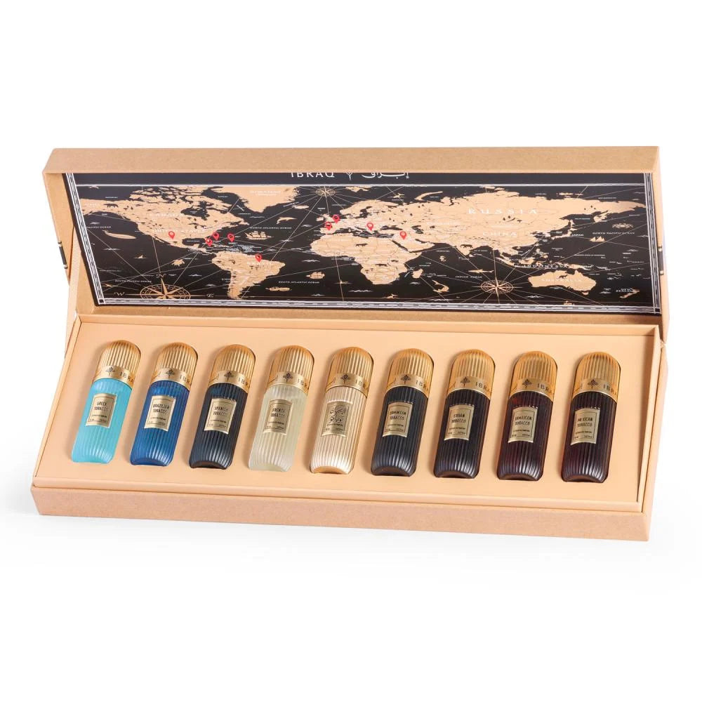 Ibraheem Al Qurashi Tobacco Collection Gift Set 20ml x 9